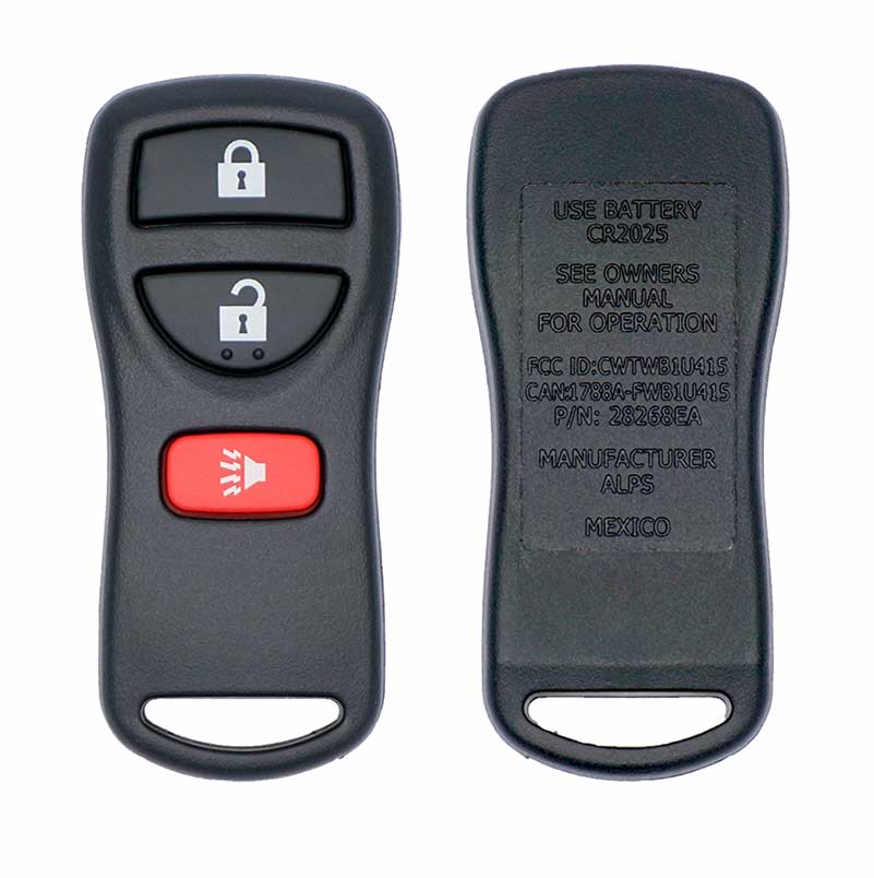 20052018 NISSAN KEYLESS ENTRY REMOTE FOB TRANSMITTER CWTWB1U415 Sffobs inc