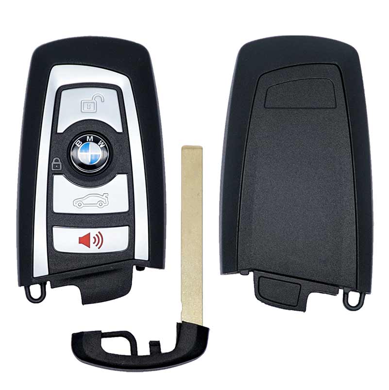 2009-2014 BMW F-SERIES SMART KEYLESS PROXIMITY REMOTE FOB TRANSMITTER YGOHUF5767 (SILVER ...