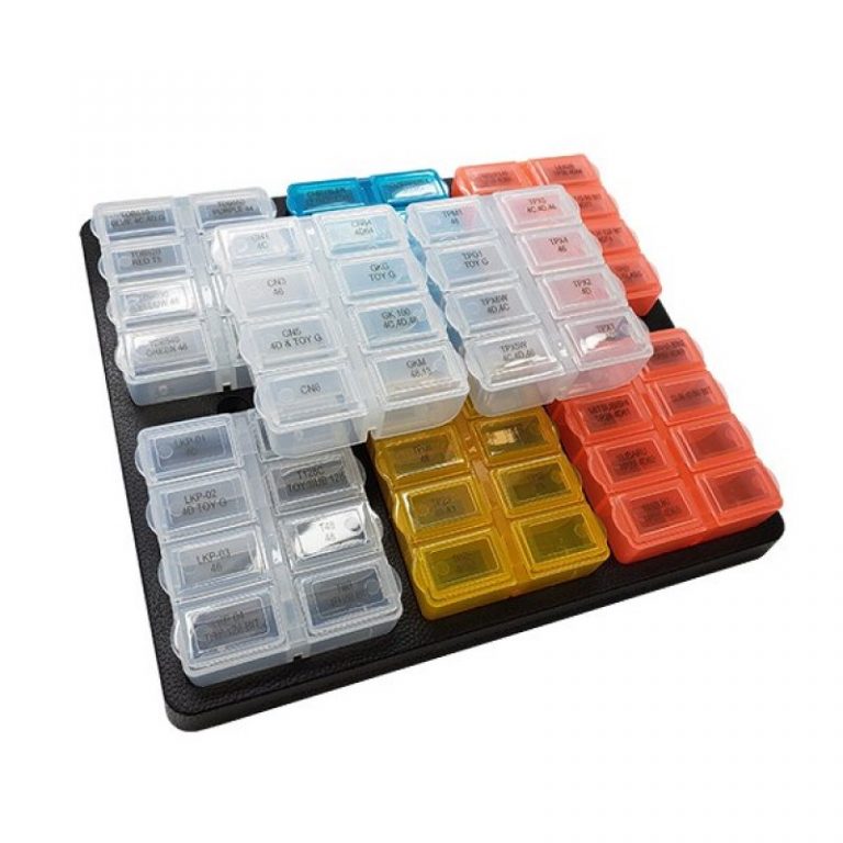TRANSPONDER CHIP ORGANIZER INCLUDES 8 EMPTY CASES BY GTL Sffobs inc
